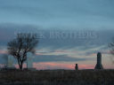 Erie cemetery sunset